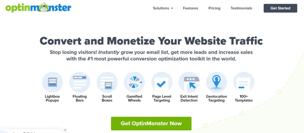 OptinMonster powerful lead generation software